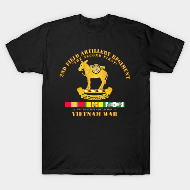 2nd Field Artillery Regiment - Vietnam w SVC T-Shirt by twix123844